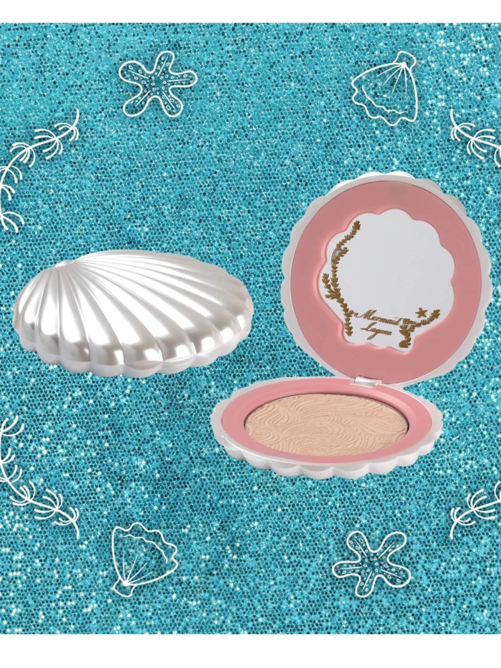 Mermaid Lagoon Pearl Shimmer Powder Highlighter - Powder